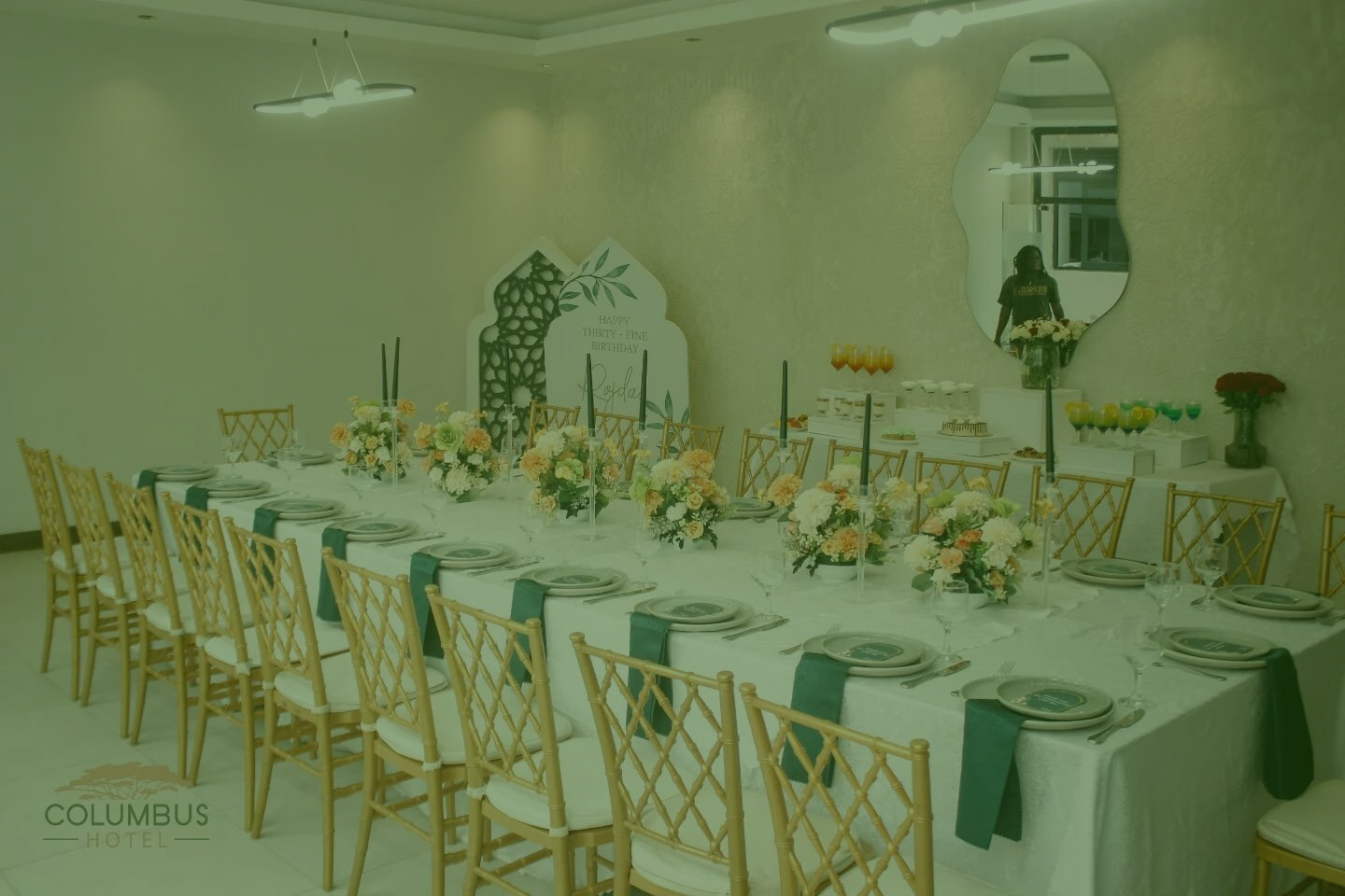 Columbus Cafe event setup
